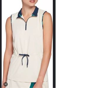 Lady Hagen Front Drawstring Sleeveless Golf Polo NWOT